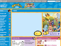 pagina iniziale di http://www.bbc.co.uk/cbeebies/